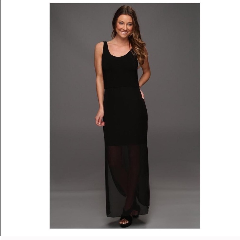 Vince Camuto Black Sleeveless Maxi Dress